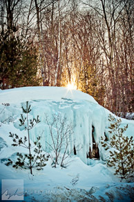 Icy sunset, Killington, Vermont